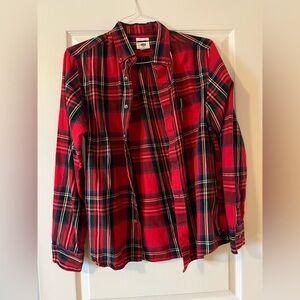 Old Navy Red and Blue Plaid Shirt